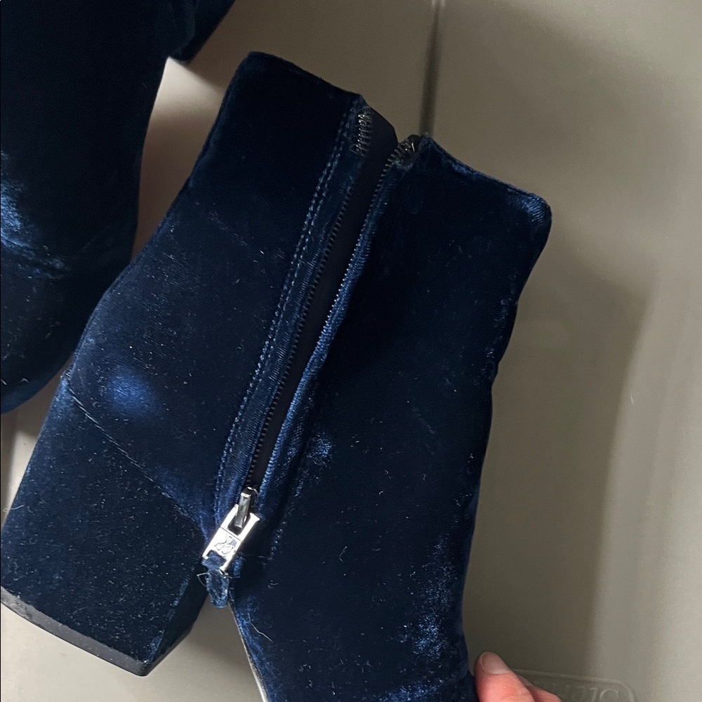 Sam Edelman Midnight Velvet Ankle Boots - Picture 3 of 8